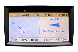 Mercedes GLK Klasse Navigationsgerät Routenfehler, Navi Routenberechnung fehlerhaft