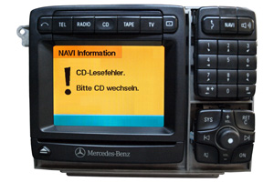 Mercedes CL Klasse Navi Softwarefehler, Navigationsgerät Reparatur