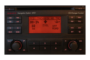 Seat Toledo Navigationsgerät Pixelfehler Reparatur, Navi - Display / Monitor defekt