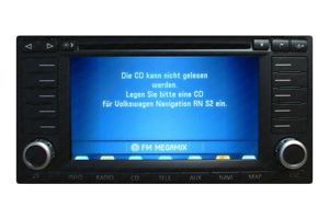 VW Touareg Navigationsgerät Laufwerkfehler - Navi Lesefehler Reparatur